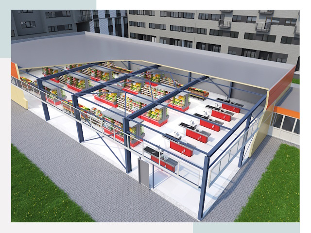 Строительство магазинов в Балтийск от 612 руб. за м²