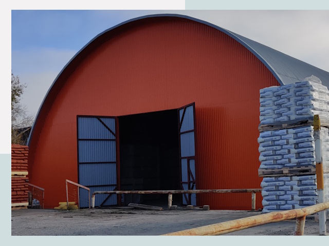 Полукруглые ангары по цене от 612 руб. в Балтийск